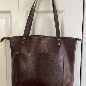 Portland Leather Goods Large Zipper Tote